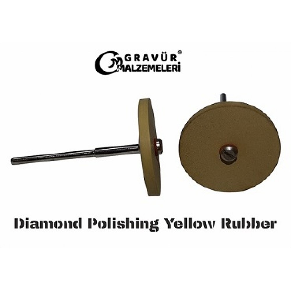 Yellow Rubber-Bond Diamond Polishing Wheel - GRS